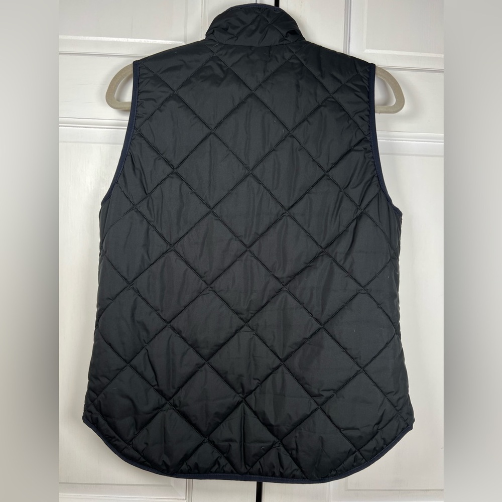 J.Crew Excursion Women's Quilted Puffer Vest, Gingham Lined Gold Hardware Size S - Picture 3 of 9